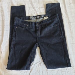 Madewell 37's Skinny Dark Wash Jeans Size 27x32